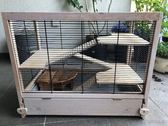 Drevena klietka pre škrečka HAMSTERVILLE Ferplast