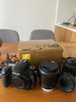 Predám zrkadlovku Nikon D750 a príslušenstvo