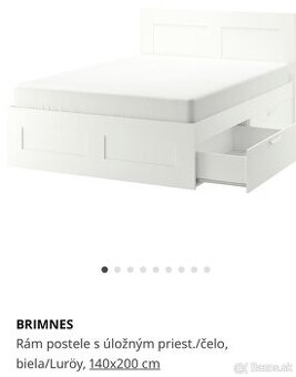 Ikea Brimnes postel 140x200cm