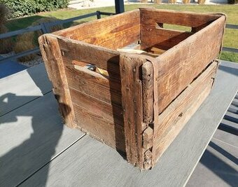 Historická drevená prepravka na pivo Plzeňský pivovar