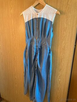Letné šaty XS denim/madeira