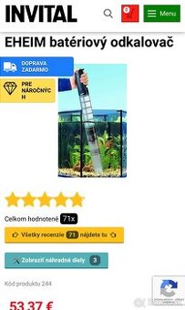 Batériový odkalovač Eheim