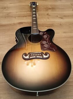 Super-jumbo Epiphone J-200 EC Vintage Sunburst-stav novej