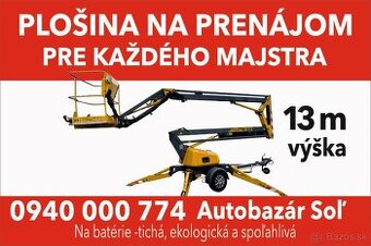 13,5m privesna AKU plošina