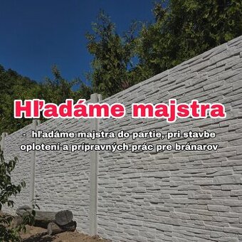 Hľadáme zamestnanca - Plášťovce