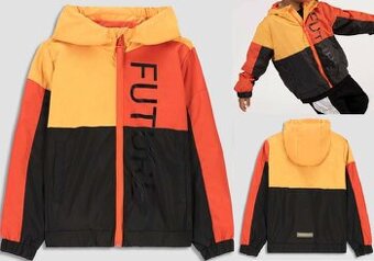 Čierno oranžovo žltá vetrovka Coccodrillo, v.152/M