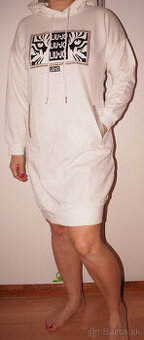 Liu jo dámske mikinové šaty biele