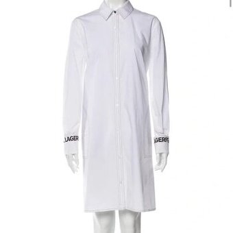 KARL LAGERFELD original luxusne damske bavlnene saty M/L