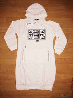 Liu jo dámske mikinové šaty biele