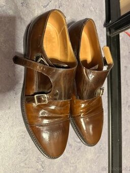 Spoločenské mužské kožené topánky