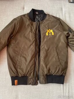 Pánska bunda bomber Pilsner Urquell zelená