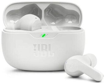 Bezdrôtové slúchadlá s mikrofónom JBL wave Beam biele