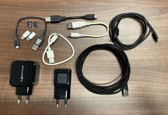 Nabíjačky, Káble, Micro SD karty, redukcie