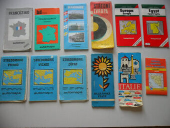 Automapy rôznych štátov a Európy