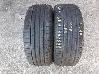 245/45 R18  -2 kusy letné Run Flat