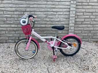 16" Bicykel BTWIN Docto Girl 500 + pomocné kolieska