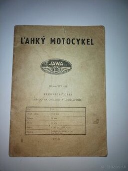 Jawa Pionyr 555 návod na obsluhu