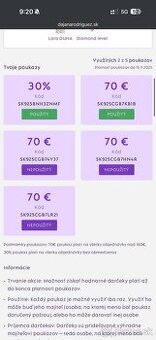 Darujem darčekové poukazy Dajana Rodriguez