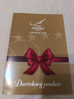 Predám poukaz na wellness pobyt v Bardejovských kúpeľoch