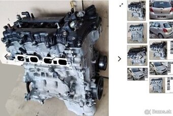 Toyota 1.33 VVTI 2011 predám RIADENIE, MOTOR 1NR-FE, DVERE a