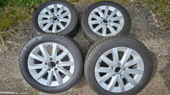 prodám ALU kola Mercedes 5x112 + Continental 205