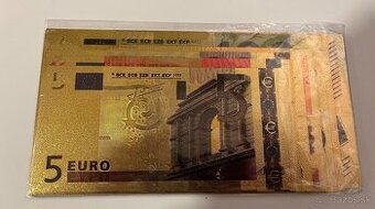 eurobankovky zberateľské zlaté