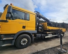 15.5t MAN TGM valník+HR HIAB drapák vidle radio (rok 2013)