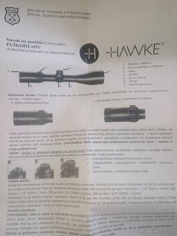 Predám puskohlad HAWKE