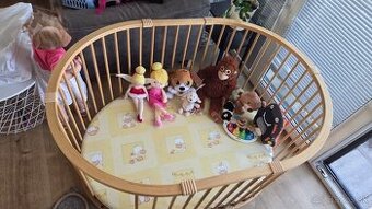 🧸 Veľká drevená detská ohrádka s príslušenstvom 140 × 100 x