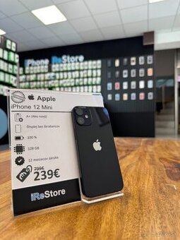 ZÁRUKA 1 ROK |  iPhone 12 Mini 128GB Black