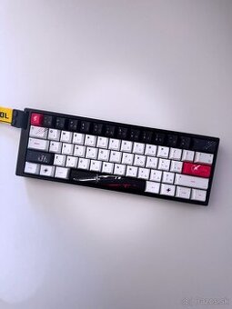 Wooting 60HE+ [Black-White/ANSI/fully modded]
