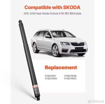 Elektrické vzpery kufra Škoda Octavia III Combi (2012–2020)