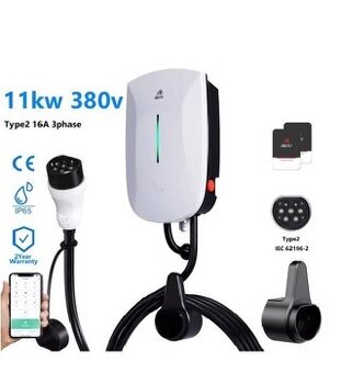 Wallbox EV Charger Type2 16A 11KW 3-fázový