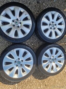 Škoda alu disky s pneu 5x112