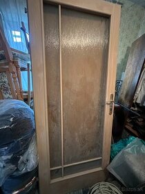 Interiérové dvere ,  drevené so sklenou výplňou
