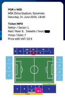 EURO U21 Slovensko - Rumunsko (nákupná cena) - pekné miesta