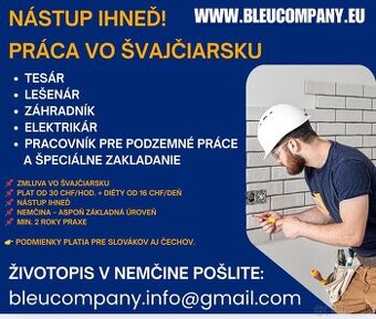Práca vo Švajčiarsku: