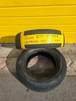 Predám 2x Zimné pneu 195/70 R15C