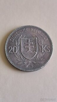 20 KS - Korún - DR. JOZEF TISO·1939 - PATINA