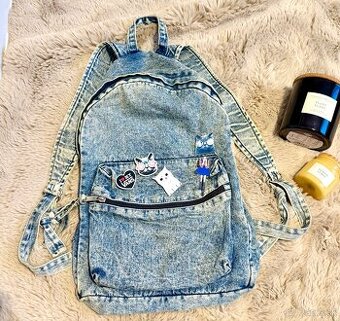 Mestský riflovy ruksak