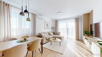 Slnečný, zariadený 2 izbový byt, parkovanie, novostavba