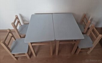 2 detské stoliky,4 stoličky - 1
