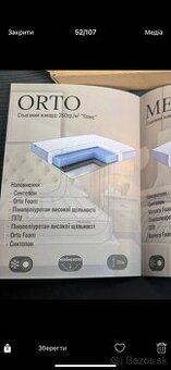 Ortopedický matrac.