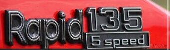 Retro znak - Škoda Rapid 136/135/130 5 speed - 1