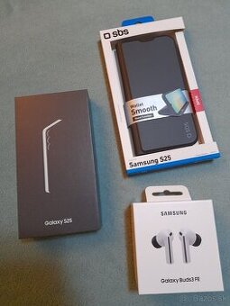 Samsung Galaxy S25 + Galaxy Buds3 FE + púzdro.