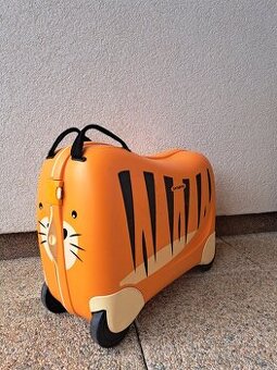 Detský kufor na kolieskach samsonite, tiger