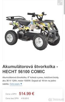 Hecht elektrická štvorkolka