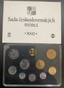 Predám sadu minci 1992 ČSFR