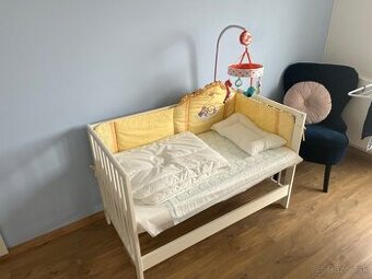 Detská postieľka komplet set; všetko IKEA