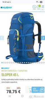 Husky turistický batoh Sloper 45L